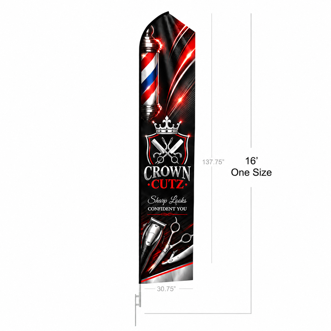 429811 Econo Feather Flag-16ft - Image 1