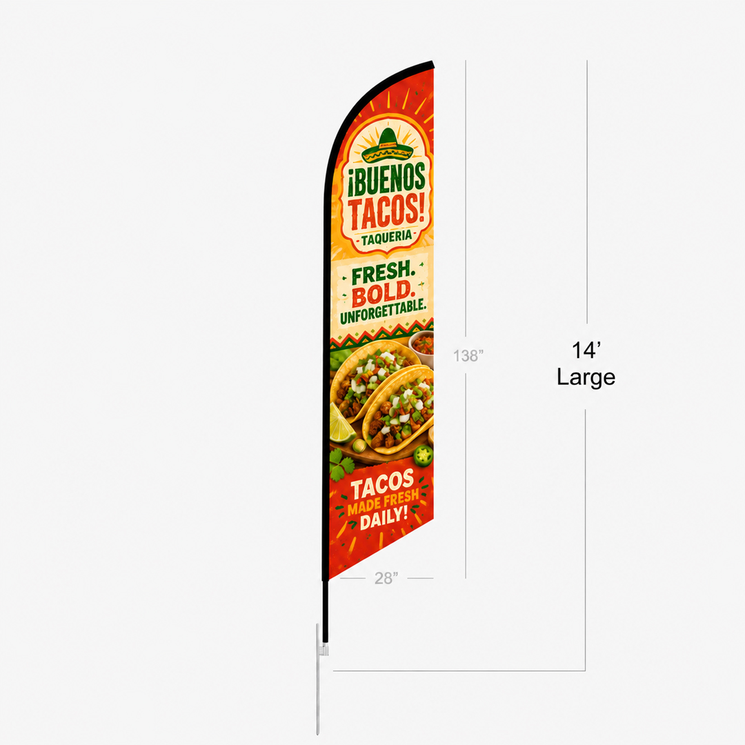 42981112 Feather Angled Flag - Image 1