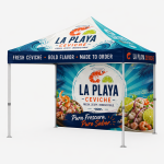10ft canopy wall trade show display custom printed canopy wall backdrop 10x10 canopy wall with branding trade show canopy side wall display event canopy wall backdrop setup