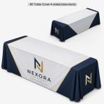 8ft Table Cover 4 sided (Close Back)