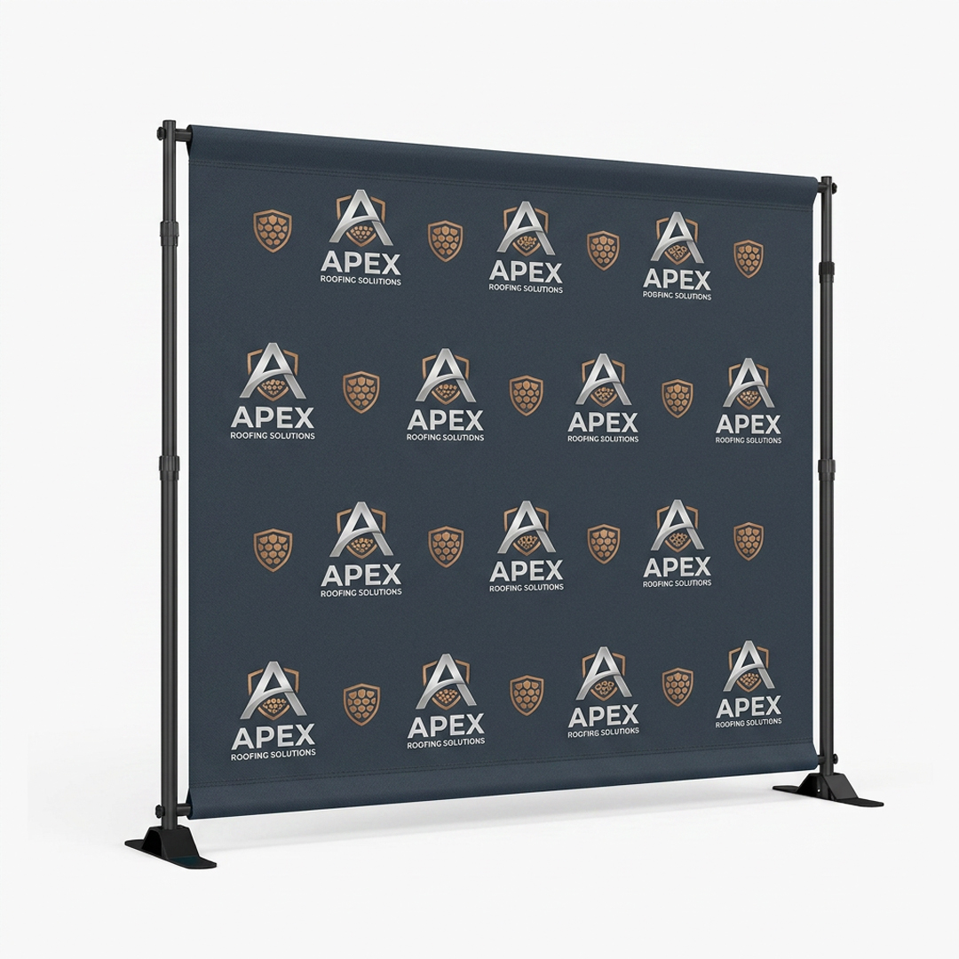 10x10ft Custom Booth (20) Installation Guide Step and Repeat Backdrop - Image 1