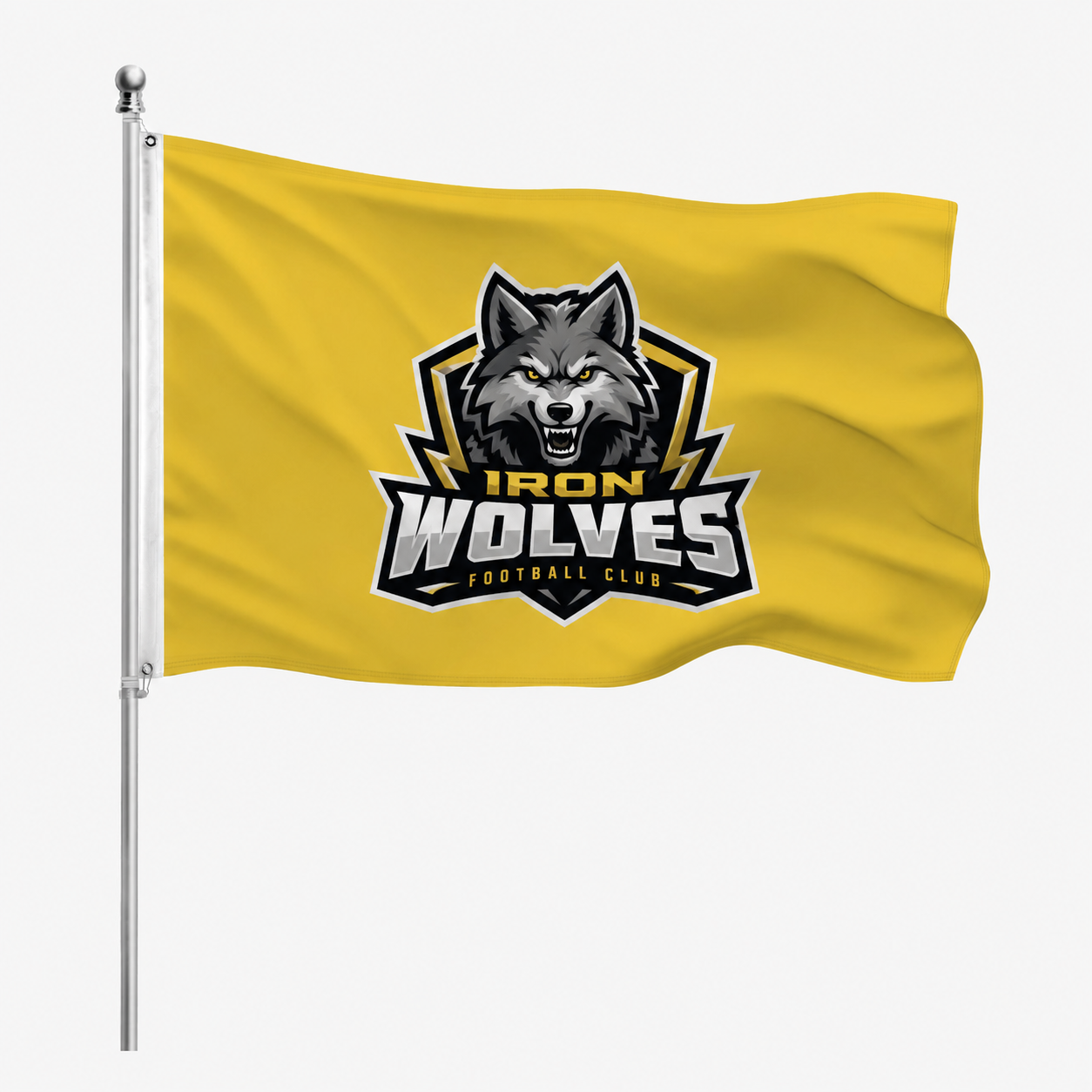 yellow Custom Pole Flag - Image 1