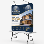 6ft Tension Fabric Display - Curve Shape